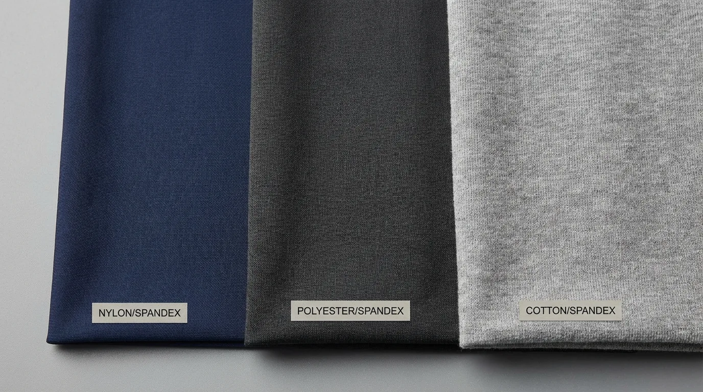 Different fabric blends offer varying degrees of compression, durability, and suitability for different activities. Consider nylon/spandex blends for high-impact workouts.