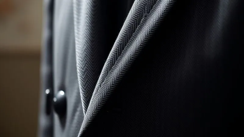 Photorealistic, professional photography, 8K, cinematic lighting, sharp focus on the intricate drape of a high-quality wool fabric in a tailored blazer, showcasing the texture and subtle sheen. Depth of field softly blurs the background, shot on a high-end DSLR.