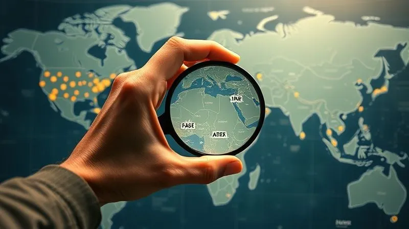 A photorealistic, professional photography, 8K, cinematic lighting, sharp focus, depth of field shot on a high-end DSLR of a hand holding a magnifying glass over a detailed, intricate map of a global supply chain for textiles, with small icons representing farms, factories, and shipping routes, all clearly visible and interconnected. The map is illuminated by a soft, warm light, emphasizing transparency.