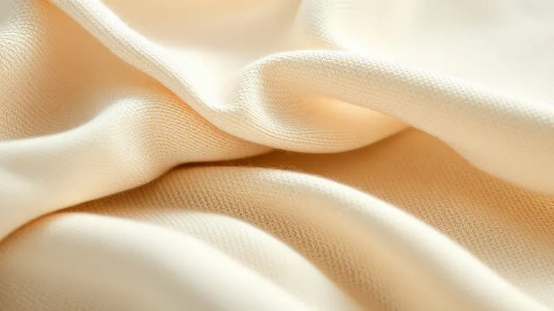 A close-up, photorealistic image of various sustainable fabric swatches (organic cotton, bamboo, merino wool, hemp blend) arranged neatly, showcasing their texture and quality under soft, natural light. Sharp focus on the fabric fibers, depth of field blurring the background slightly. Professional photography, 8K, cinematic lighting.