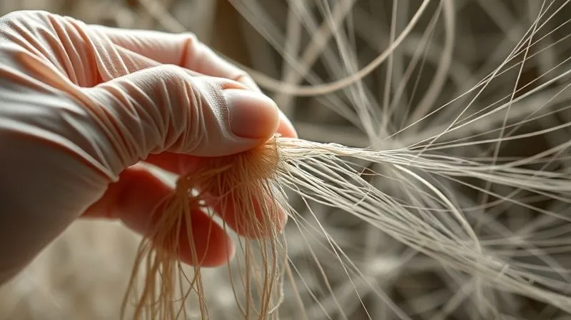 A photorealistic image of an intricately woven silk thread, fraying slightly at the edges, being carefully re-woven by a pair of elegant, gloved hands. The background shows a delicate, almost ethereal web of threads, suggesting complexity and interconnectedness. Cinematic lighting, 8K, sharp focus on the re-weaving, depth of field, shot on a high-end DSLR, conveying meticulous repair and preservation.