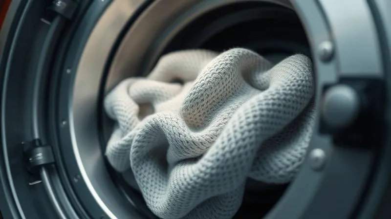 A photorealistic, professional photography shot of a 3D printed textile being gently tumbled in a specialized industrial finishing machine, with blurred motion around the textile to convey movement. The machine is sleek and modern, bathed in soft, diffused cinematic lighting. Sharp focus on the textile's softening texture, depth of field. 8K hyper-detailed, shot on a high-end DSLR, illustrating the post-processing stage for enhanced comfort.