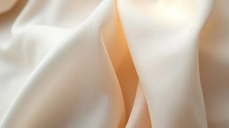 A close-up, photorealistic, professional photography shot of two fabric swatches side-by-side: one a delicate, slightly aged silk crepe with subtle natural imperfections, the other a modern, uniform polyester imitation, both under cinematic lighting, sharp focus on the textures, depth of field, 8K, shot on a high-end DSLR.