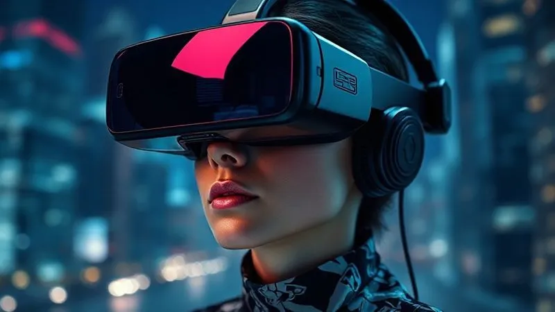 A photorealistic, highly detailed image of a virtual reality headset reflecting a complex digital fashion garment, with subtle legal documents and blockchain code overlaid as a transparent layer, symbolizing the intersection of technology and law. Professional photography, 8K, cinematic lighting, sharp focus on the headset and reflections, depth of field blurring a futuristic digital city background, shot on a high-end DSLR.