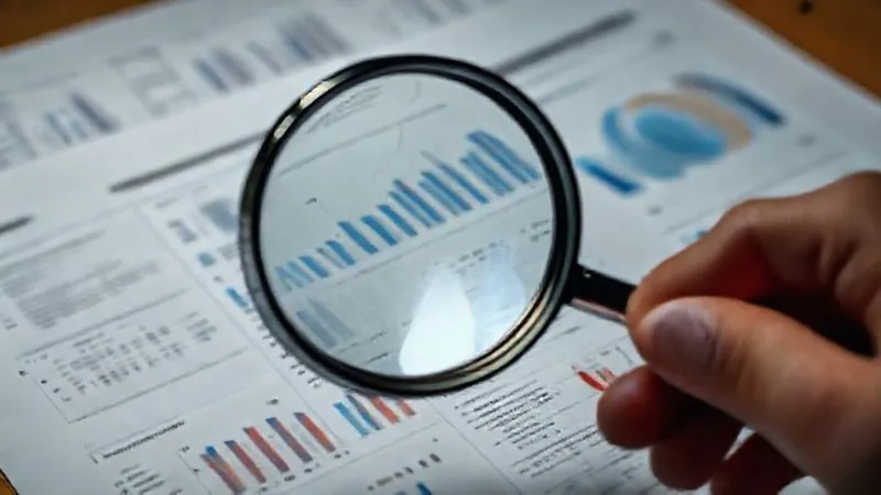 Photorealistic image of a magnifying glass held over a complex, detailed impact report with charts and figures, symbolizing scrutiny and the need for verifiable data. Cinematic lighting, sharp focus on the report details, depth of field, 8K hyper-detailed, shot on a high-end DSLR.