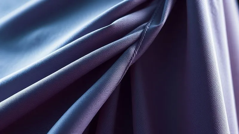 A close-up photorealistic shot of a dancer's costume fabric under tension, showing the weave stretching and subtly distorting, with light rays highlighting the stress points at a seam. Professional photography, 8K, cinematic lighting, sharp focus, depth of field, shot on a high-end DSLR.