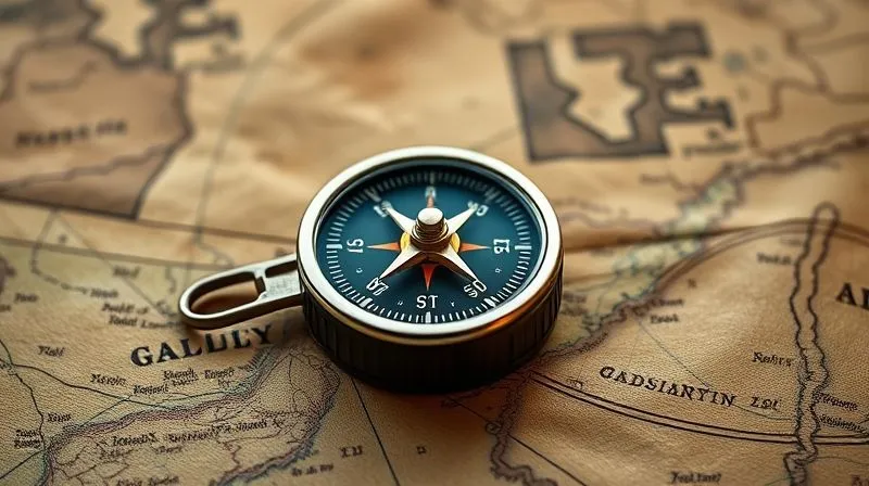 Photorealistic, professional photography, 8K, cinematic lighting, sharp focus, depth of field, shot on a high-end DSLR. A compass on a weathered, luxurious leather map, pointing steadfastly North, surrounded by a subtle glow, symbolizing unwavering commitment to ethical direction and long-term strategic guidance.