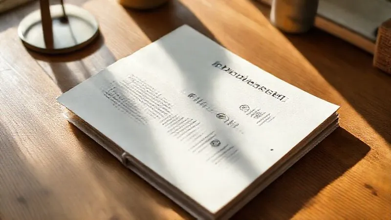 A beautifully designed, minimalist document titled 'Values Manifesto' with elegant typography, featuring icons representing organic materials, fair trade, and circularity. The document is laid open on a wooden desk with soft, natural light illuminating it. Photorealistic, professional photography, 8K, cinematic lighting, sharp focus, depth of field, shot on a high-end DSLR.
