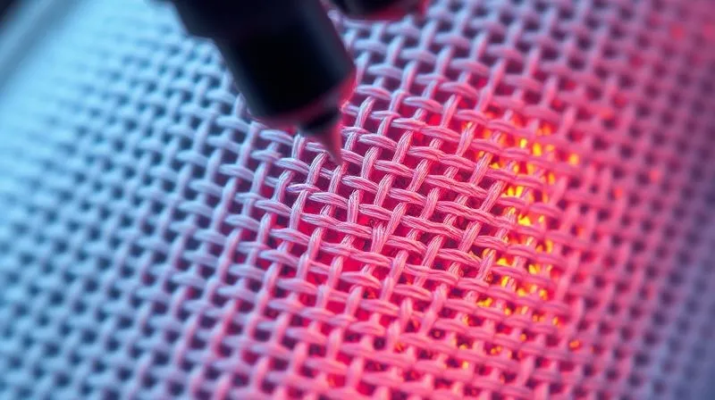 A photorealistic, professional photography, 8K, cinematic lighting, sharp focus, depth of field, shot on a high-end DSLR, showing a highly magnified, detailed view of a textile surface under an electron microscope, revealing intricate fiber structures and a uniformly applied nanoparticle coating. The image emphasizes scientific precision and advanced material analysis.
