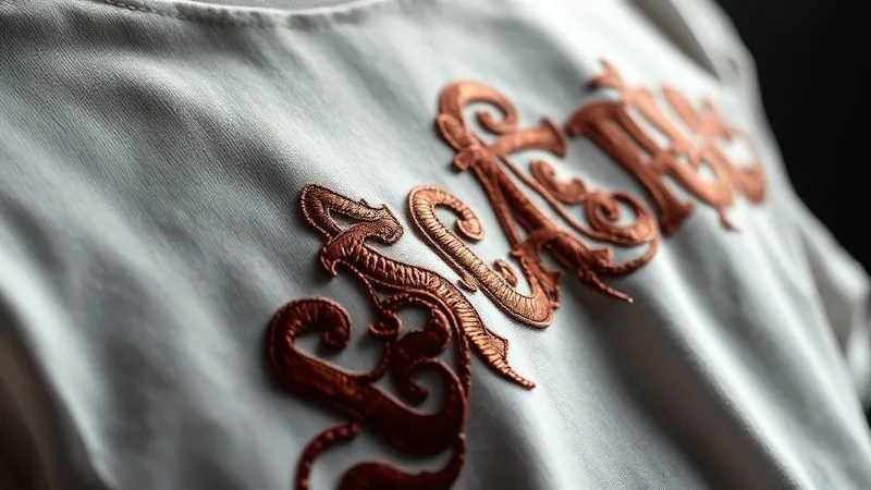 A photorealistic, professional photography close-up shot of a streetwear graphic tee showcasing intricate, high-density puff print details and subtle embroidery, with dramatic cinematic lighting highlighting the textures and depth. Sharp focus on the unique embellishments, 8K hyper-detailed, shot on a high-end DSLR.